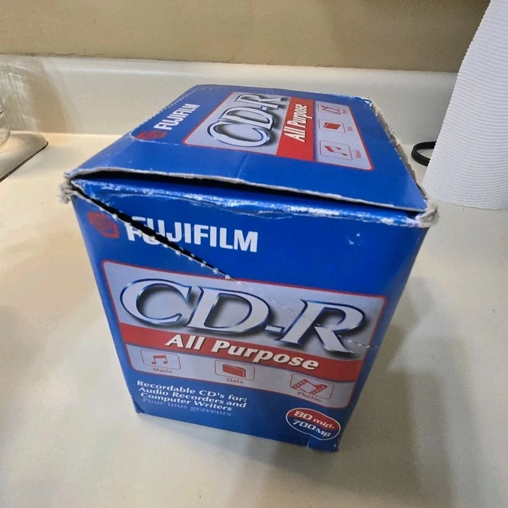 Fujifilm CD-RW 80 Min 700 MB New In Box (13) New Unopened Jewel Cases Orig‎ Box